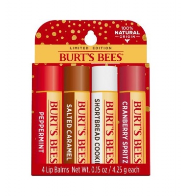 Burt's Bees Beeswax Festive Fix Four Pack Lip Balms (4 x 4.25g)